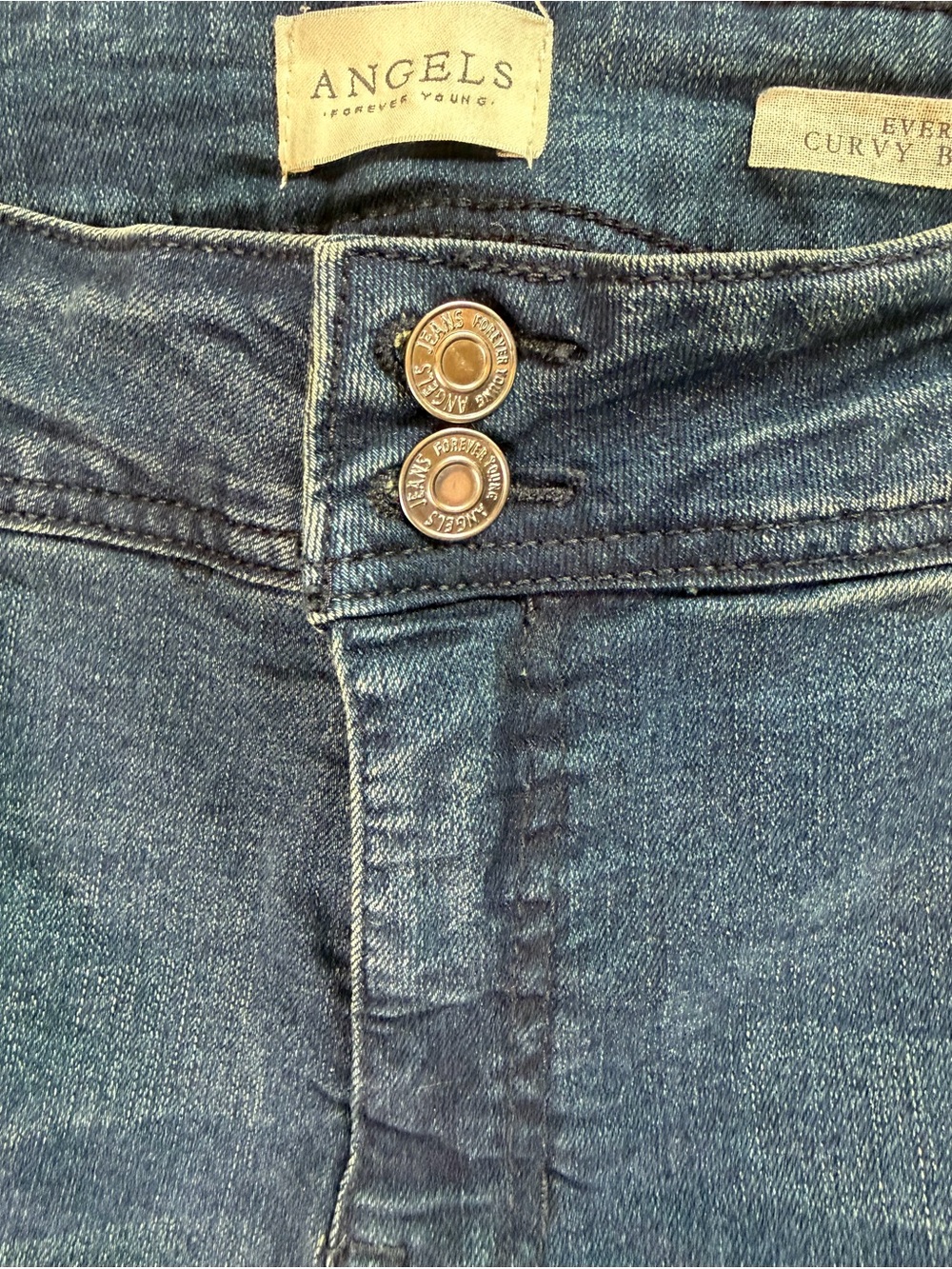 Angels | Curvy Bootcut Women's Jeans | Size 12/31 | Denim | Dark Faded | NWOT - Picture 3 of 7